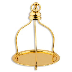 EL YAPIMI ASKILI PİRİNÇ TEPSİ (Küçük)