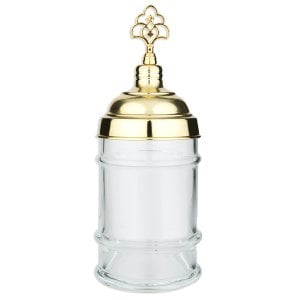 PİRİNÇ KAPAKLI CAM KAVANOZ (Küçük)